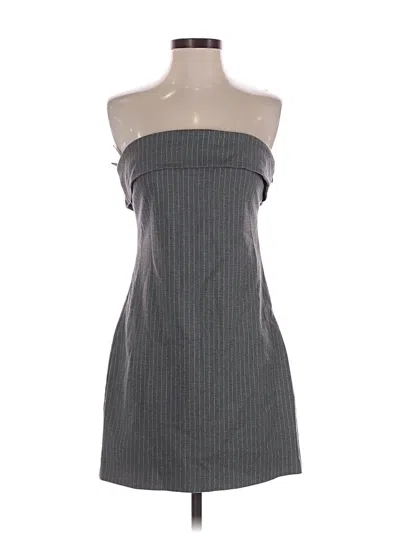 Pre-owned Zara Casual Dress In Gray