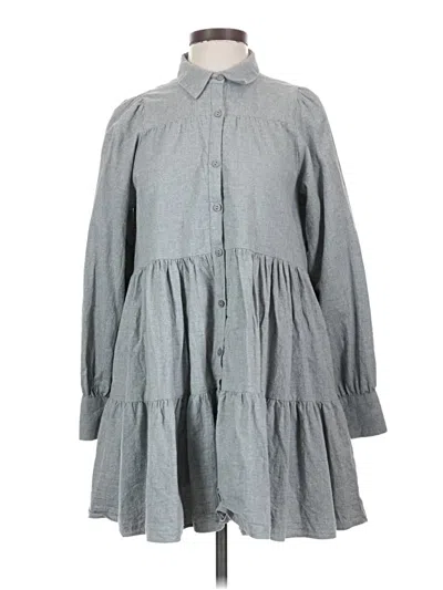 Pre-owned Zara Casual Dress In Gray