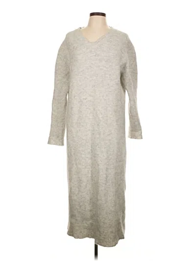 Pre-owned Zara Casual Dress In Gray