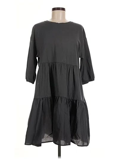 Pre-owned Zara Casual Dress In Gray
