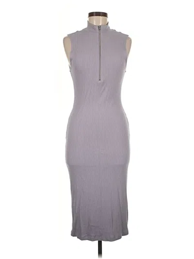 Zara Casual Dress In Gray