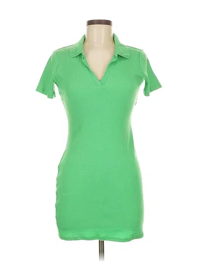 Pre-owned Zara Casual Dress In Green