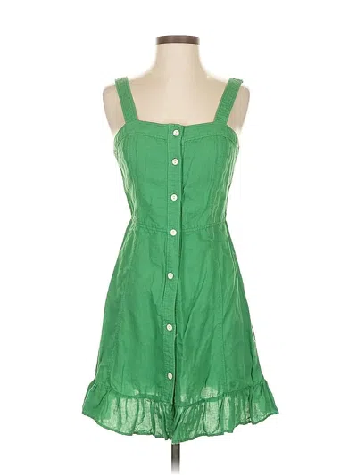 Pre-owned Zara Casual Dress In Green