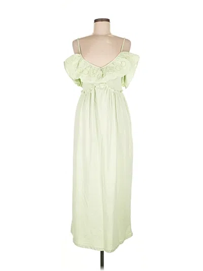 Pre-owned Zara Casual Dress In Green