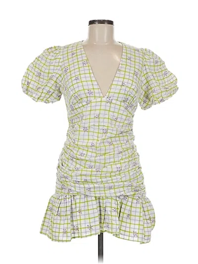 Pre-owned Zara Casual Dress In Green
