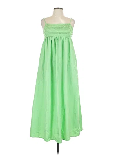 Pre-owned Zara Casual Dress In Green