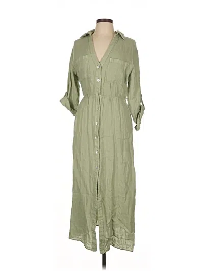 Zara Casual Dress In Green