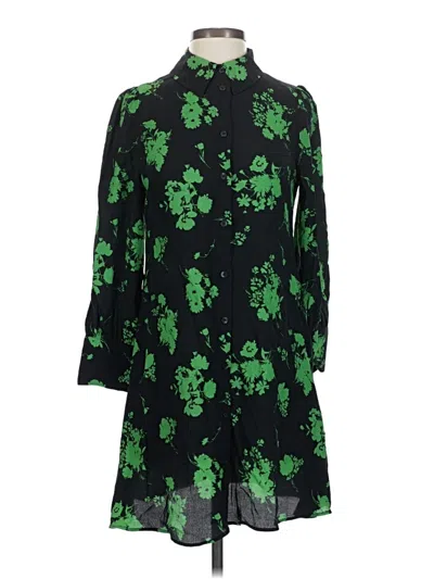 Pre-owned Zara Casual Dress In Green
