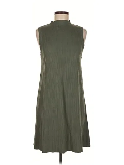 Pre-owned Zara Casual Dress In Green