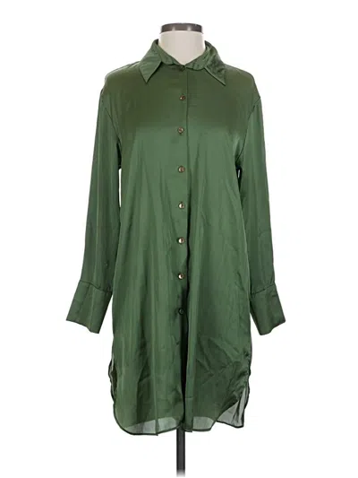 Pre-owned Zara Casual Dress In Green