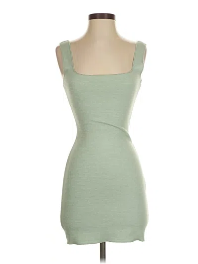 Pre-owned Zara Casual Dress In Green