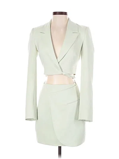 Pre-owned Zara Casual Dress In Green