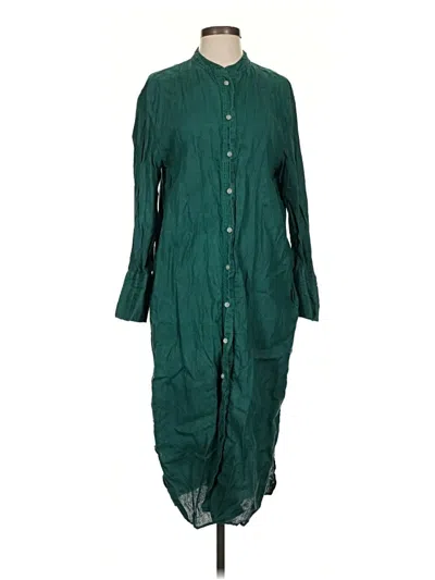 Pre-owned Zara Casual Dress In Green