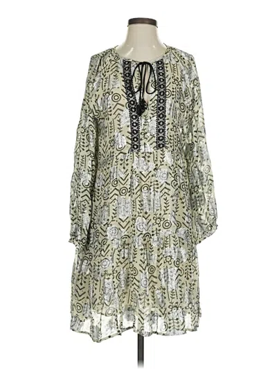 Pre-owned Zara Casual Dress In Green