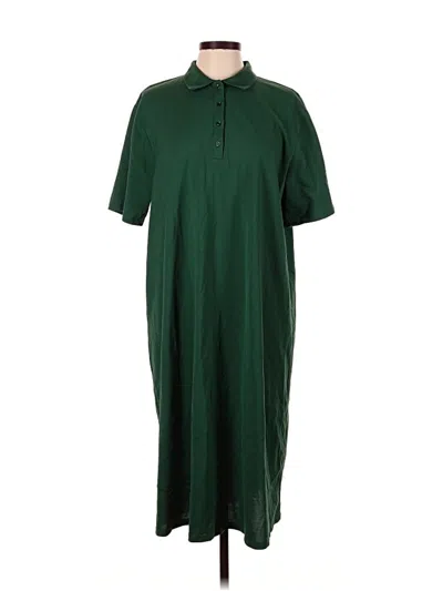 Pre-owned Zara Casual Dress In Green