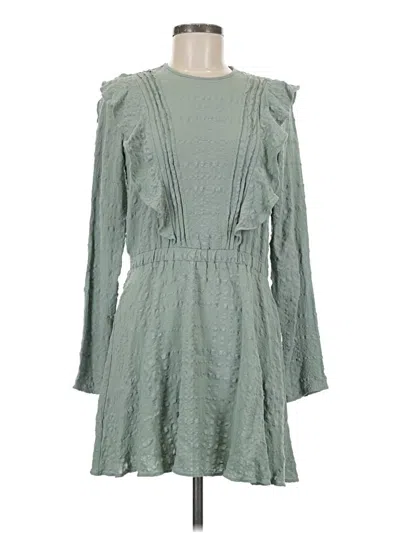 Pre-owned Zara Casual Dress In Green
