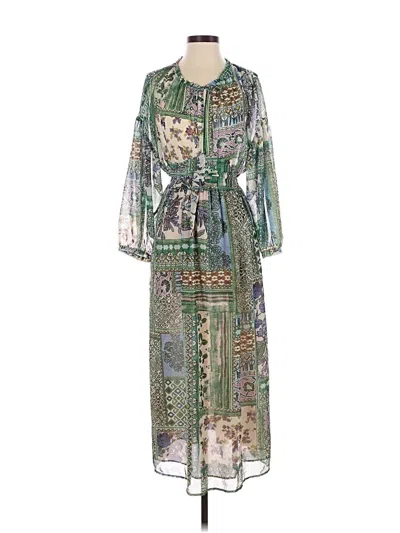 Zara Casual Dress In Green