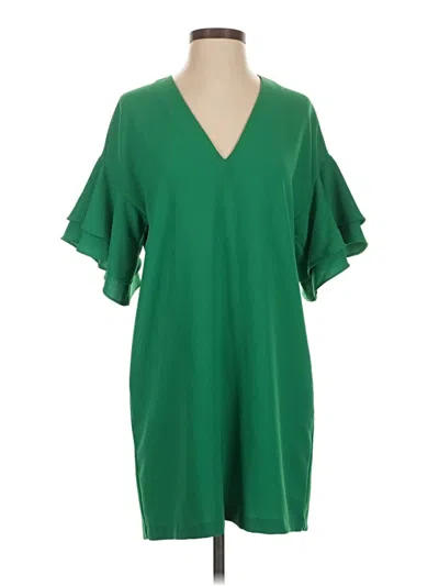 Pre-owned Zara Casual Dress In Green