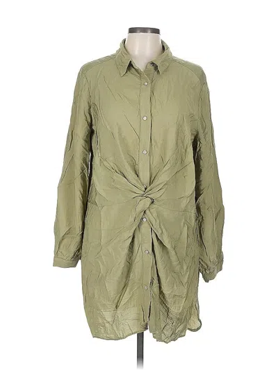 Pre-owned Zara Casual Dress In Green