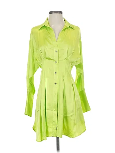 Pre-owned Zara Casual Dress In Green