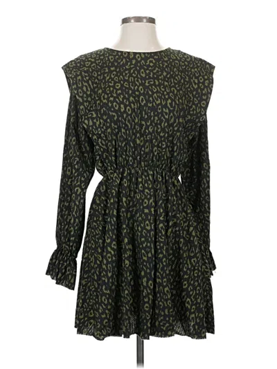 Zara Casual Dress In Green