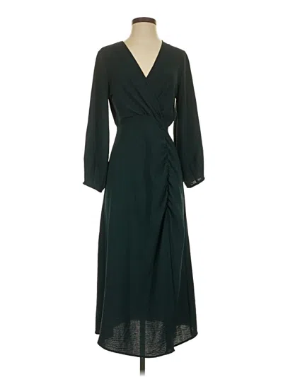 Pre-owned Zara Casual Dress In Green