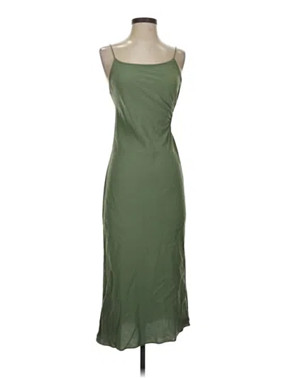 Pre-owned Zara Casual Dress In Green
