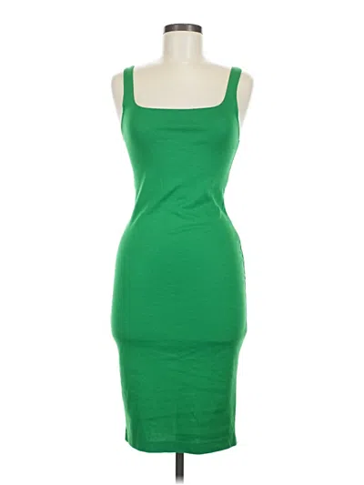 Pre-owned Zara Casual Dress In Green