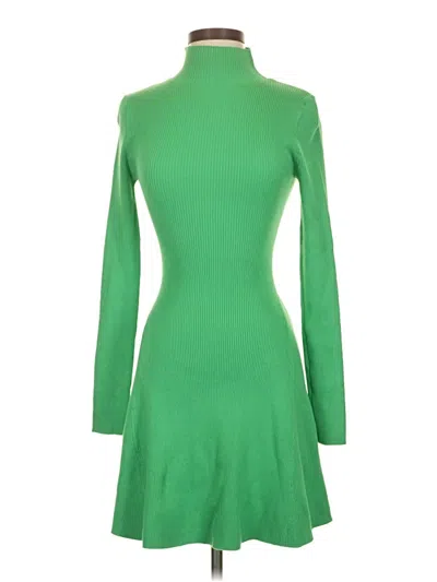 Pre-owned Zara Casual Dress In Green