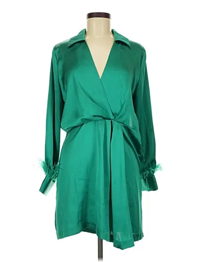 Pre-owned Zara Casual Dress In Green