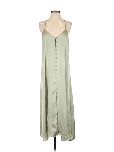 Pre-owned Zara Casual Dress In Green