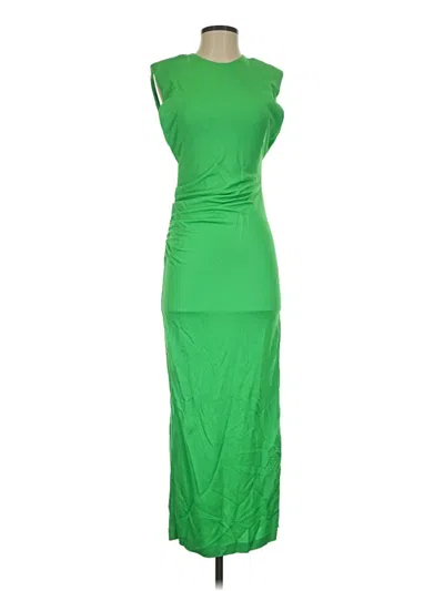 Pre-owned Zara Casual Dress In Green