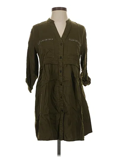 Pre-owned Zara Casual Dress In Green