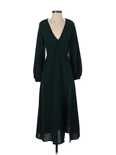 Pre-owned Zara Casual Dress In Green