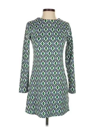 Pre-owned Zara Casual Dress In Green