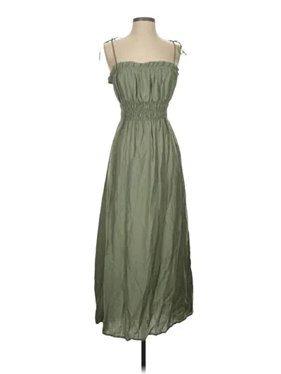 Pre-owned Zara Casual Dress In Green