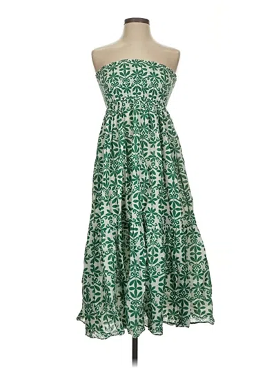 Pre-owned Zara Casual Dress In Green