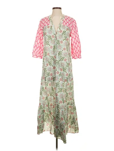 Pre-owned Zara Casual Dress In Green