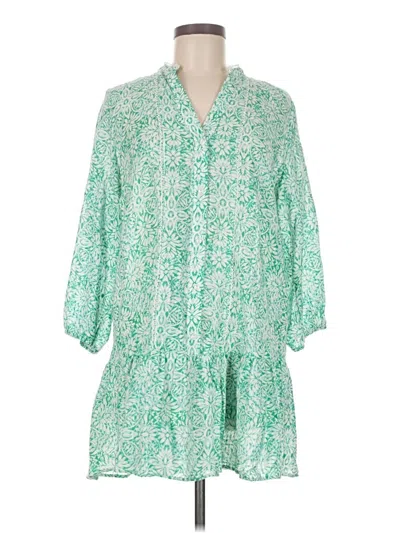 Pre-owned Zara Casual Dress In Green