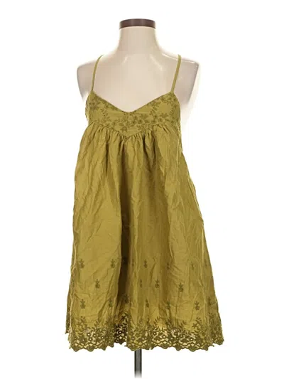 Pre-owned Zara Casual Dress In Green
