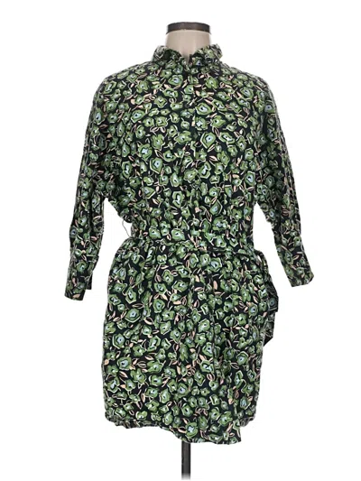 Pre-owned Zara Casual Dress In Green