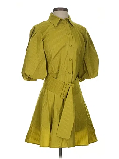 Pre-owned Zara Casual Dress In Green