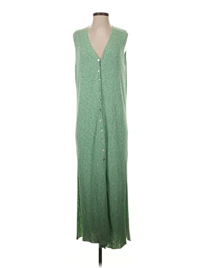 Pre-owned Zara Casual Dress In Green