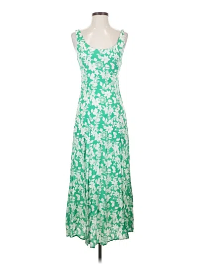 Pre-owned Zara Casual Dress In Green