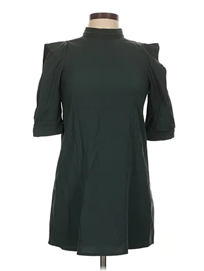 Pre-owned Zara Casual Dress In Green