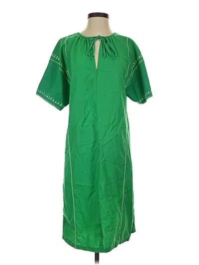Pre-owned Zara Casual Dress In Green