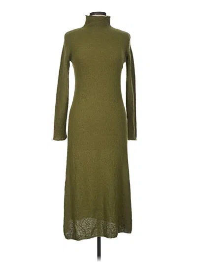 Pre-owned Zara Casual Dress In Green