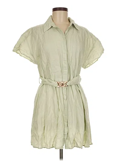 Pre-owned Zara Casual Dress In Green