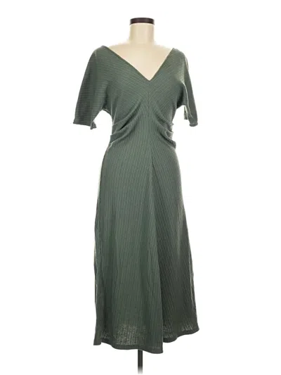 Pre-owned Zara Casual Dress In Green