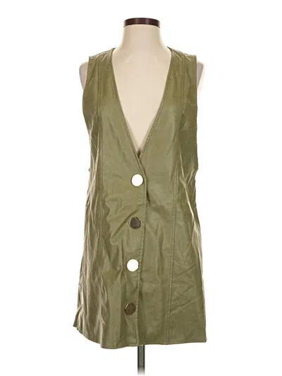 Pre-owned Zara Casual Dress In Green